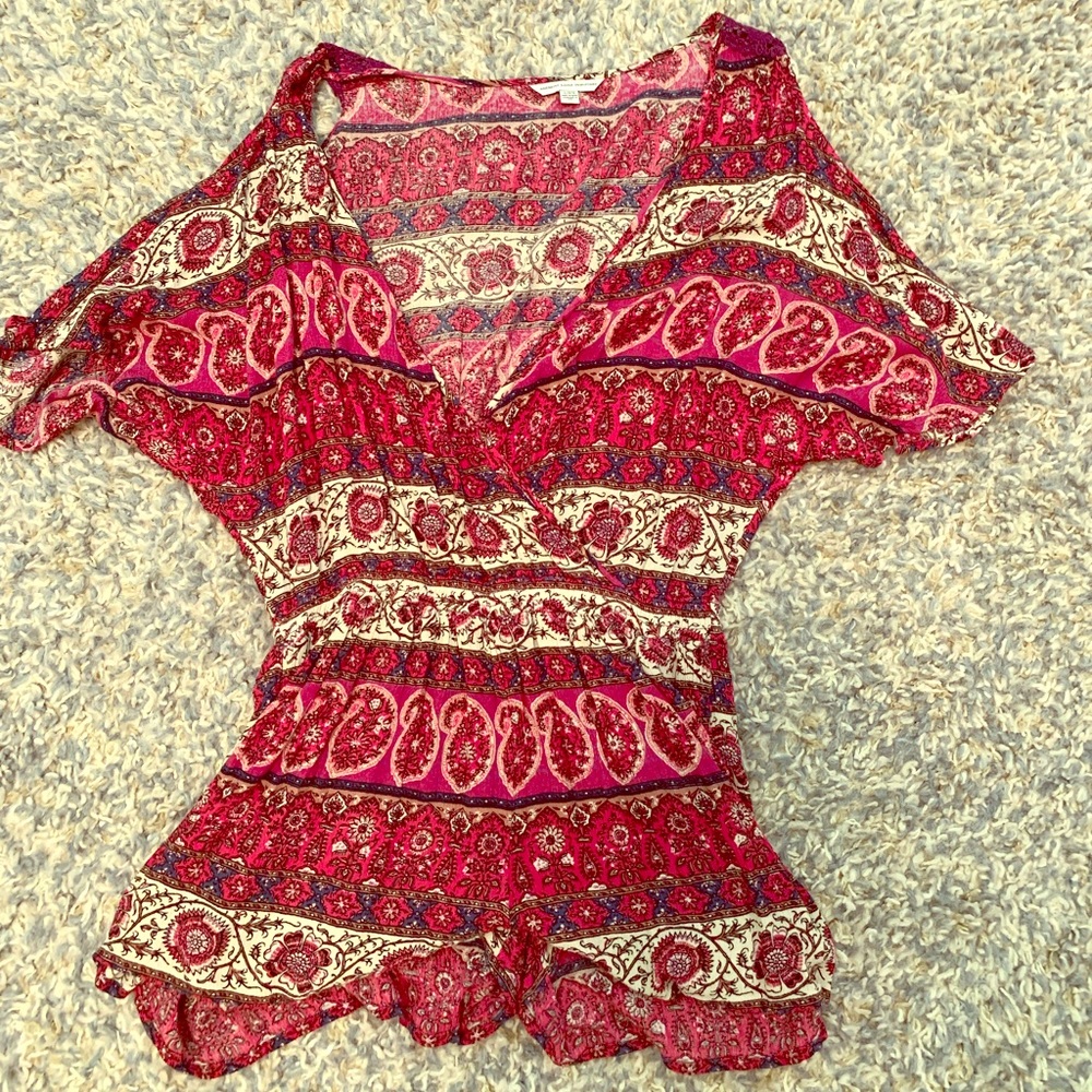 American Eagle Cold Shoulder Romper